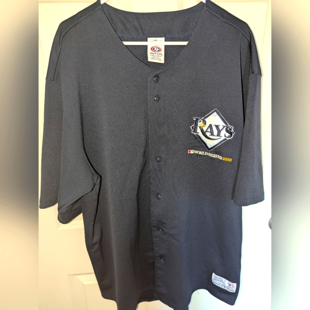 Tampa Bay Rays Baseball Jersey Button-Up Shirt